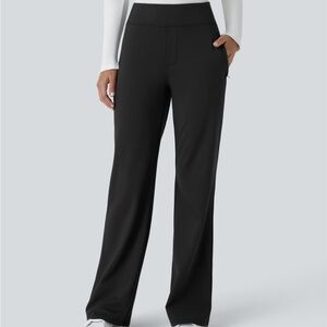 Halara Flex™ DayStretch Mid Rise Side Zipper Pocket Work Flare Pants